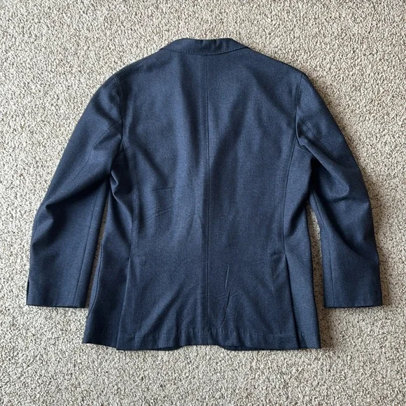 *Luxury* Finamore 1925 Napoli Navy Hand Tailored Patch Pocket Blazer Eu 52 US 40 - Picture 14 of 16